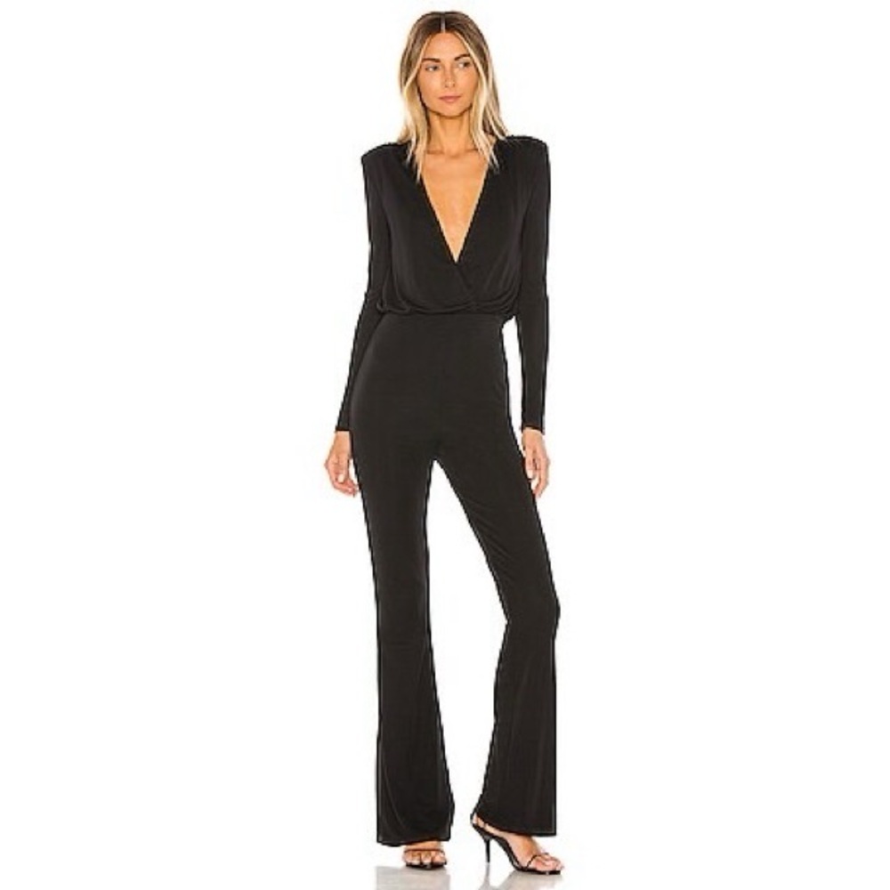 NBD Sloane Black Long Sleeve Jumpsuit